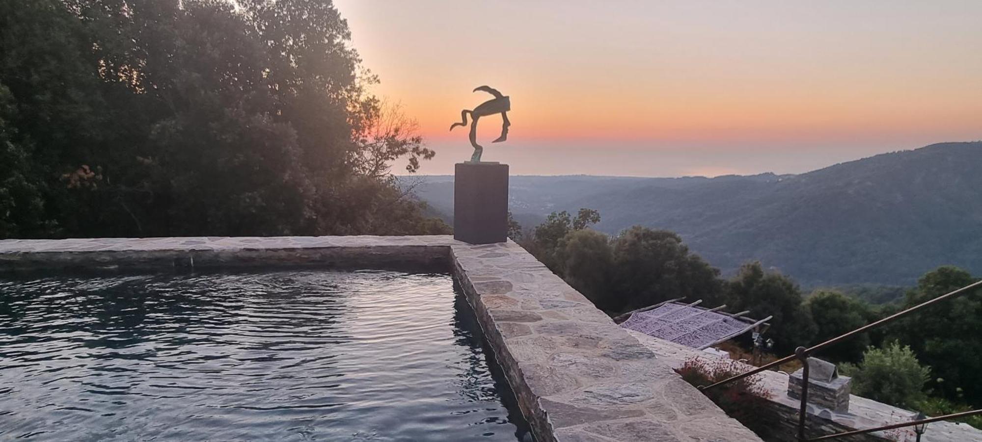 Domaine Colonna-Santini, Gite Piscine, Sauna, Spa Porri Exteriör bild